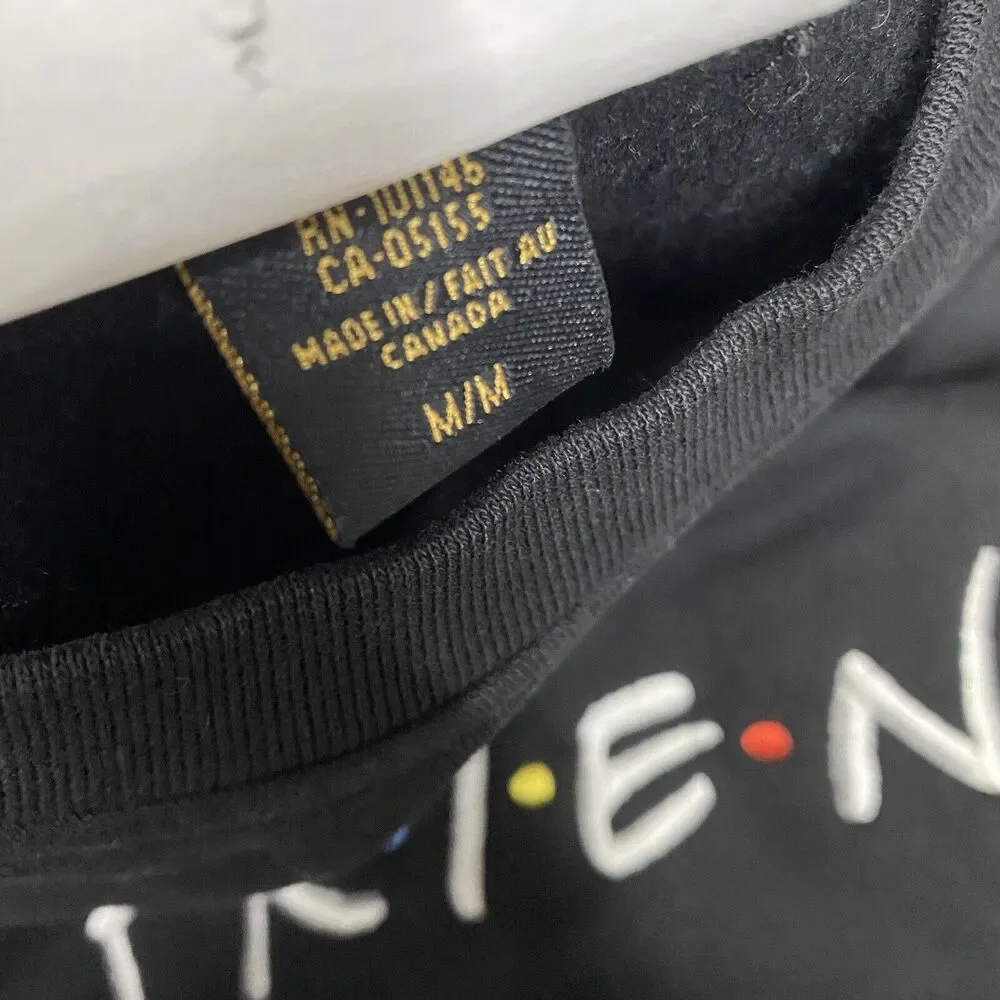Vintage 90s FRIENDS Show NBC Experience Store‎ Embroidered Sweatshirt Med - Picture 4 of 7